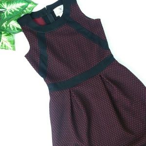 Anthropologie Tabitha Textured Chevron Sheath Dres